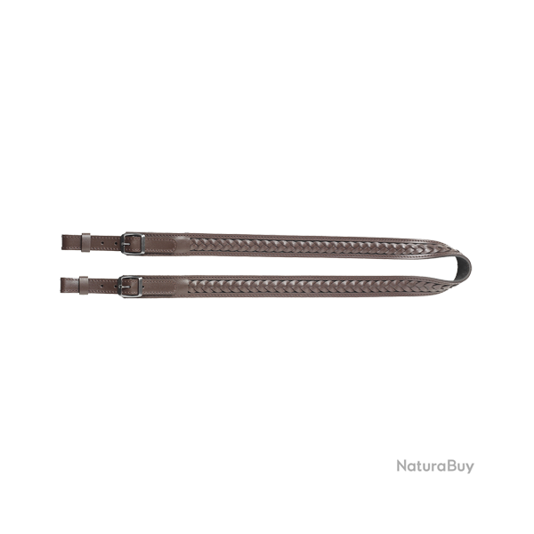 Bretelle d'arme en cuir robuste - Ref 32225-43 - �quipement chasse robuste