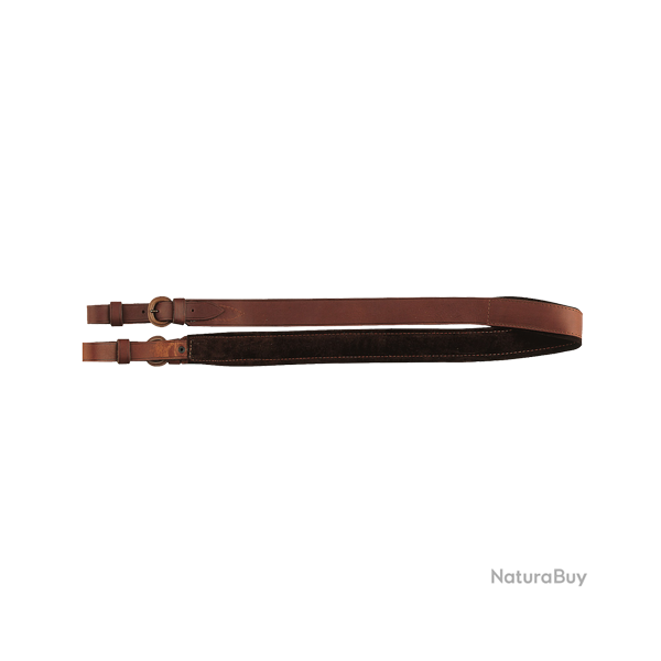 Bretelle d'arme en cuir robuste - Ref 32225-09 - �quipement chasse robuste