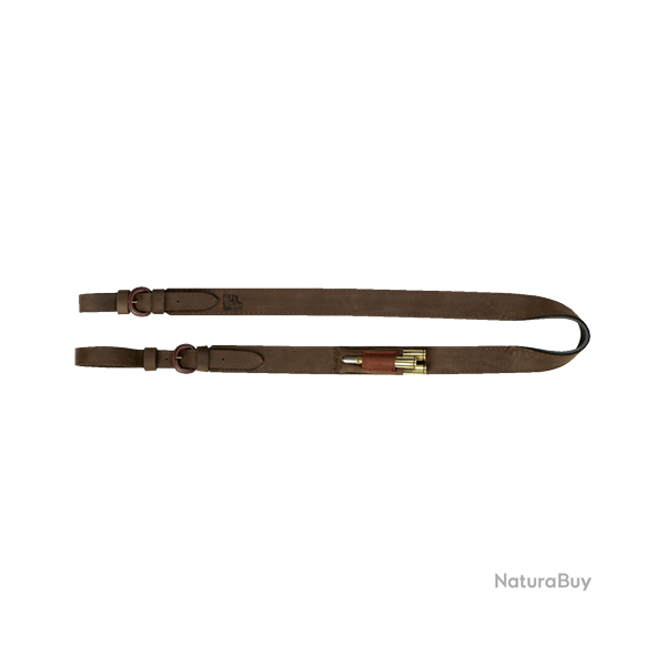 Bretelle d'arme en cuir robuste - Ref 32225-56 - �quipement chasse robuste
