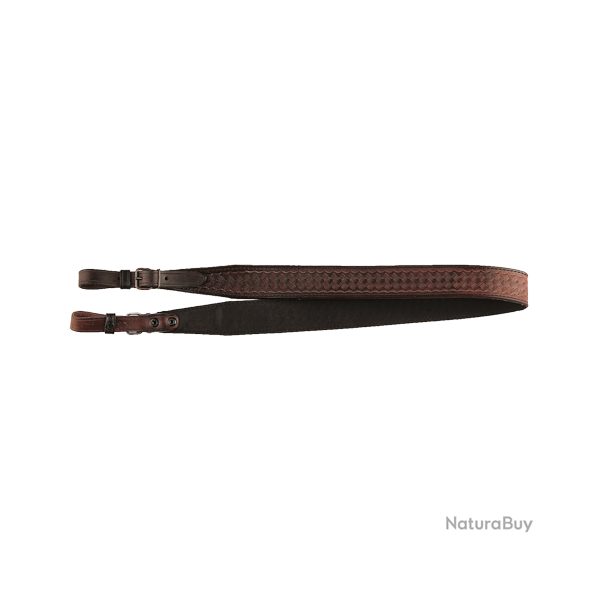 Bretelle d'arme en cuir robuste - Ref 32225-49 - �quipement chasse robuste