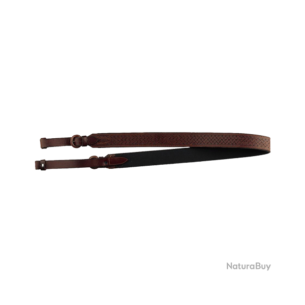 Bretelle d'arme en cuir robuste - Ref 32225-52 - �quipement chasse robuste