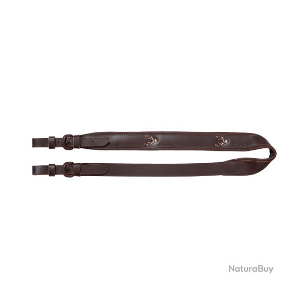 Bretelle d'arme en cuir robuste - Ref 32225-15 - �quipement chasse robuste