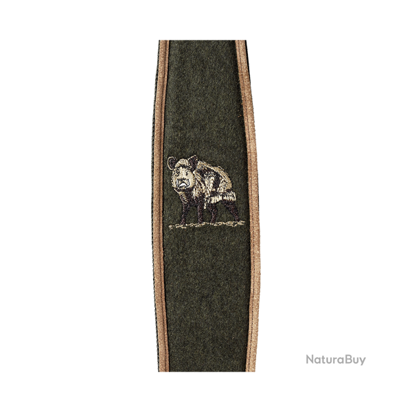 Bretelle d'arme en cuir robuste - Ref 32225-75 - �quipement chasse robuste