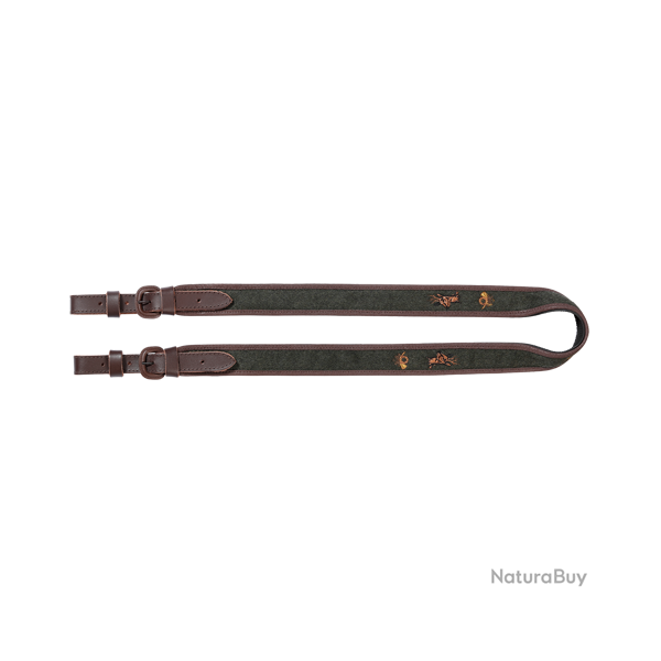 Bretelle d'arme en cuir robuste - Ref 32225-23 - �quipement chasse robuste