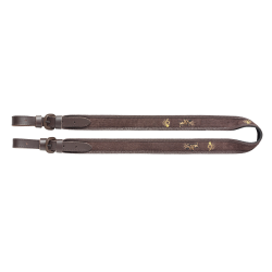 Bretelle d'arme en cuir robuste - Ref 32225-35 - &Eacute;quipement chasse robuste