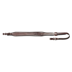 Bretelle d'arme en cuir de boeuf de haute qualit&eacute; &agrave; fixation par boutons - Ref 32225-54