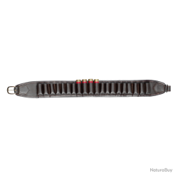 Cartouchi&egrave;re en cuir de boeuf pleine fleur calibres 12 et 16 - Ref 32350-13 - &Eacute;quipement chasse robu