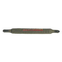 Cartouchi&egrave;re en tissu nylon vert, cal. 12 et 16 - Ref 32350-02 - &Eacute;quipement chasse robuste