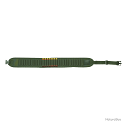Cartouchi&egrave;re en tissu nylon vert, cal. 12 et 16 - Ref 32350-15 - &Eacute;quipement chasse robuste