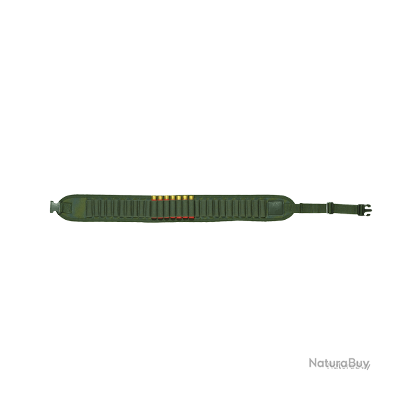 Cartouchi�re en tissu nylon vert, cal. 12 et 16 - Ref 32350-15 - �quipement chasse robuste
