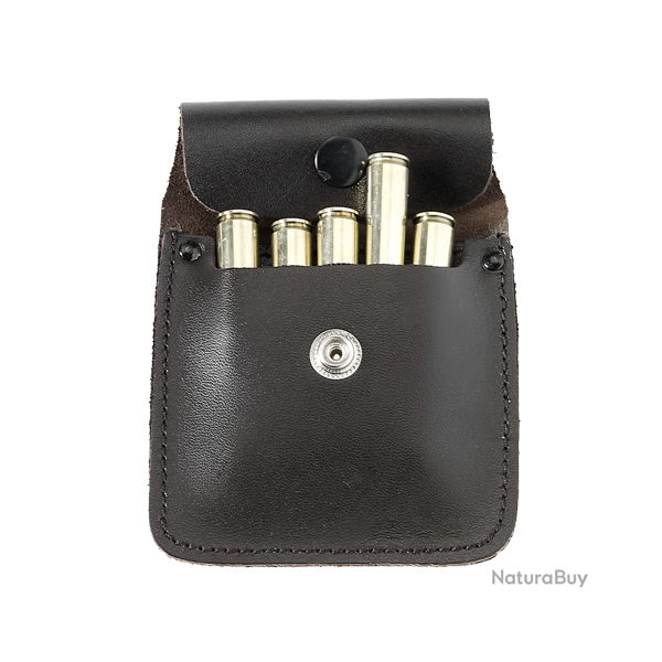 �tui � cartouches en cuir de boeuf pleine fleur - Ref 32375-13 - �quipement chasse robuste