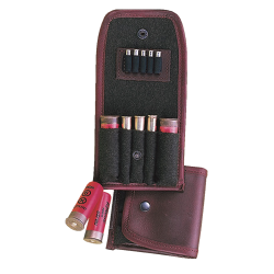 &Eacute;tui &agrave; cartouches en cuir de boeuf pleine fleur - Ref 32375-14 - &Eacute;quipement chasse robuste