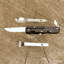 Couverts de poche - Ref 23121-02 - Coutellerie de chasse premium
