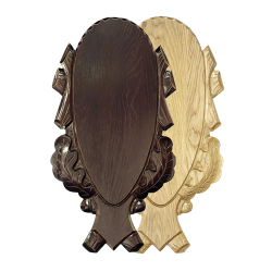 &Eacute;cussons sculpt&eacute;s en bois de ch&ecirc;ne pour troph&eacute;es de cerf - Ref 01225-25 - Pr&eacute;paration troph&eacute;e pro
