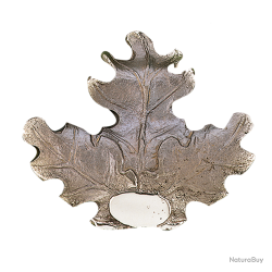 Lourde feuille massive de pr&eacute;sentation de d&eacute;fenses de sanglier - Ref 33326-07 - Pr&eacute;paration troph&eacute;e