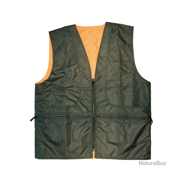 Gilet de chasse et de battue r�versible - Polyester - Ref 28373-01 - Habillement chasse et tradition