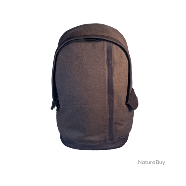 Sac � dos de sport en laine et cuir - Ref 32210-36 - �quipement chasse robuste