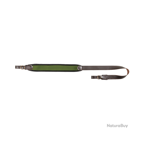 Bretelle d'arme en n�opr�ne avec cuir - Ref 32225-66 - �quipement chasse robuste