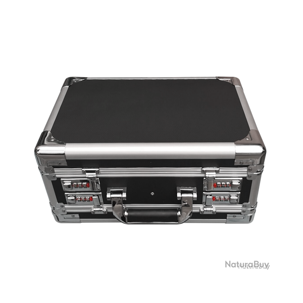 Mallettes pistolet Malette en aluminium avec coins renforc�s - Ref 32261-01 - Accessoire arme qualit