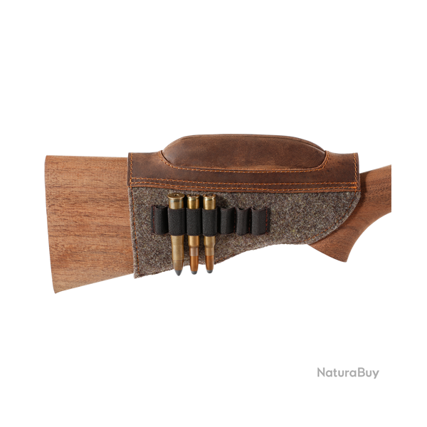 �l�vation de la crosse en feutre de laine avec cuir - Ref 32375-26 - Accessoire arme qualit� pro