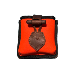 &Eacute;tui &agrave; cartouches en n&eacute;opr&egrave;ne avec cuir - Ref 32375-55 - &Eacute;quipement chasse robuste