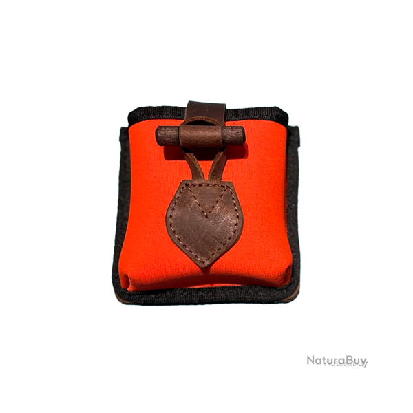 �tui � cartouches en n�opr�ne avec cuir - Ref 32375-55 - �quipement chasse robuste