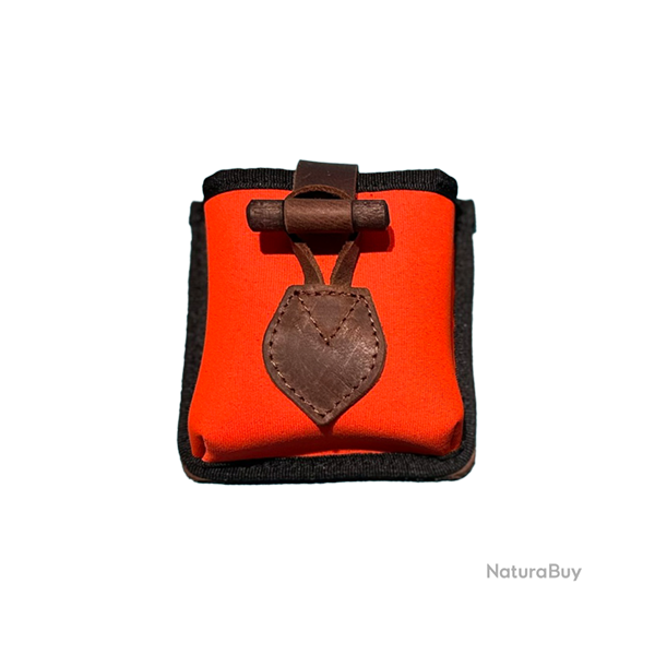 �tui � cartouches en n�opr�ne avec cuir - Ref 32375-55 - �quipement chasse robuste