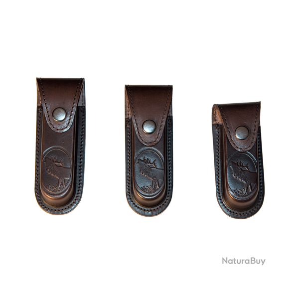 �tui pour couteau en cuir - Ref 32376-03 - Coutellerie de chasse premium