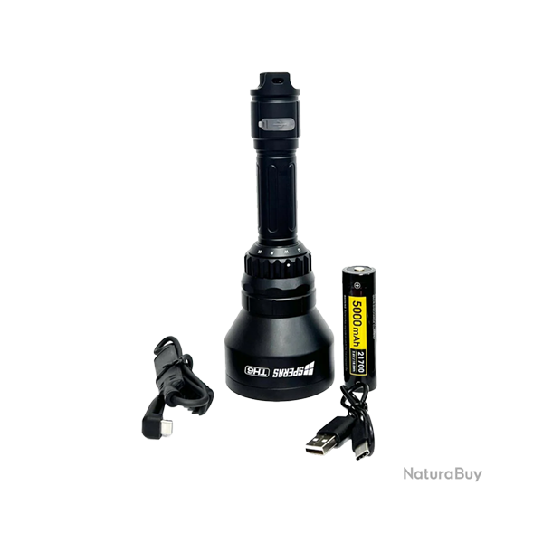 Lampe de poche LED SPERAS TH6 - 4 couleurs - Ref 33322-16 - �quipement chasse robuste