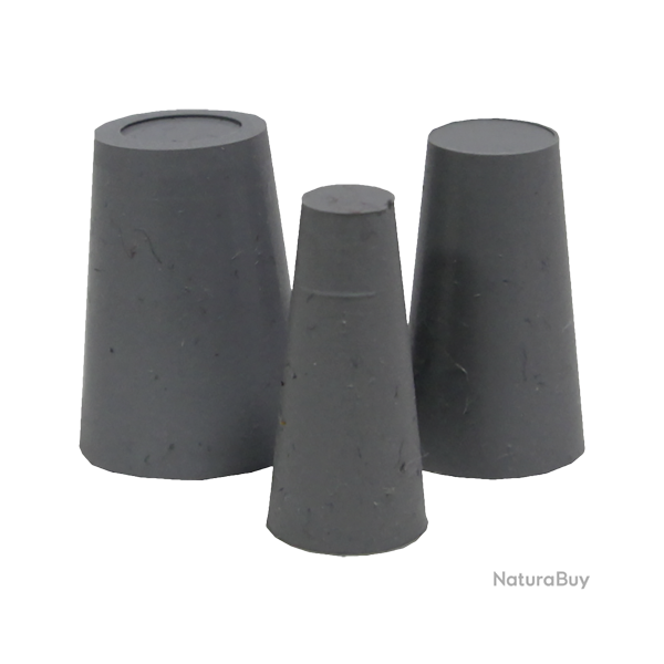 Ensemble de 3 bouchons en caoutchouc pour les silencieux - Ref 33503-17 - �quipement de chasse