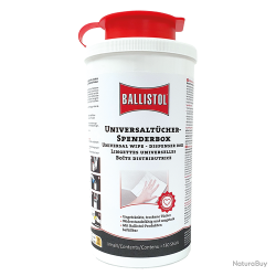 Ballistol Bo&icirc;te distributrice de lingettes universelles - Ref 33698-07 - Accessoire arme qualit&eacute; pro