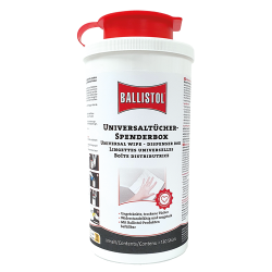 Ballistol Bo&icirc;te distributrice de lingettes universelles - Ref 33698-07 - Accessoire arme qualit&eacute; pro