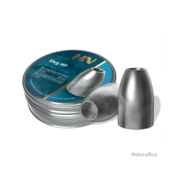 H&N SLUG HP, 5,5 mm,.22" - Ref 24055-01 - �quipement tir sportif