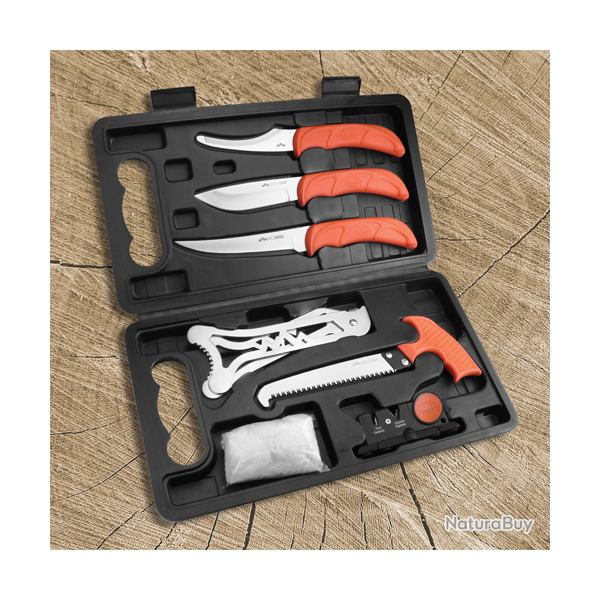 Kit de couteaux 8-pi�ces - Jaeger-Pak(TM) - Ref 23310-06 - Coutellerie de chasse premium