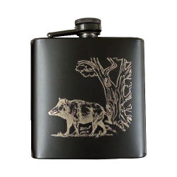 Flasques en acier inoxydable - Ref 32414-34 - Cadeau th&egrave;me chasse