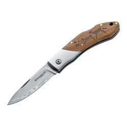 B&Ouml;KER Magnum Caveman Damast - Ref 23254-10 - Coutellerie de chasse premium