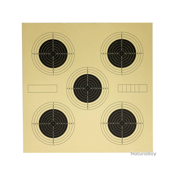 100 Cibles pour carabine � air comprim� - Ref 33341-31 - �quipement tir sportif