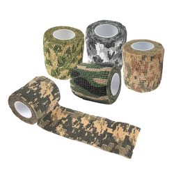 5 rouleaux de rubans de camouflage autocollants - Ref 34325-40 - Am&eacute;nagement territoire chasse