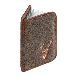 &Eacute;tui pour permis de chasse en feutre de laine avec cuir pour l'Autriche - Ref 32450-09