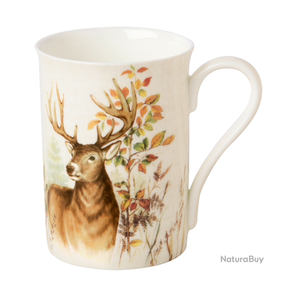 Mug � caf� Deer - Ref 25202-13 - Cadeau th�me chasse