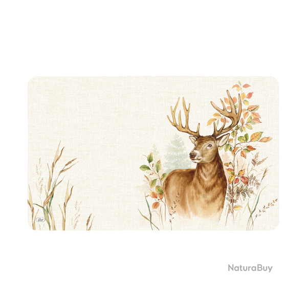 Planche de petit-d�jeuner Deer - Ref 34401-04 - Cadeau th�me chasse