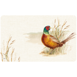 Planche de petit-d&eacute;jeuner Faisan - Ref 34401-07 - Cadeau th&egrave;me chasse