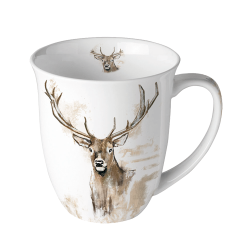 Mug &agrave; caf&eacute; Deer - Ref 25202-09 - Cadeau th&egrave;me chasse