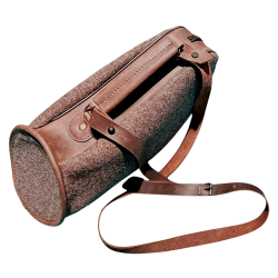 Sac pour Cor de Chasse en feutre de laine avec cuir - Ref 32303-07 - &Eacute;quipement chasse robuste