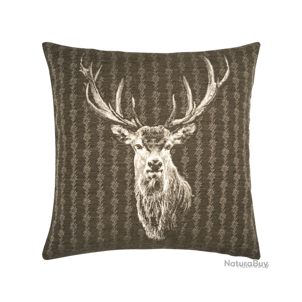 Housse de Coussin Urban Olive - Ref 26103-24 - Cadeau th�me chasse