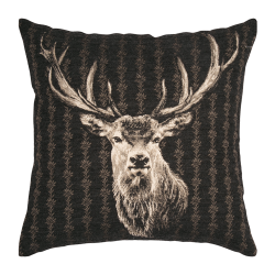 Housse de Coussin Urban Gris - Ref 26103-25 - Cadeau th&egrave;me chasse