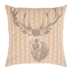 Housse de Coussin Urban Beige - Ref 26103-26 - Cadeau th&egrave;me chasse