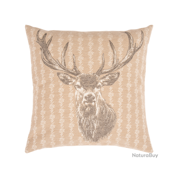 Housse de Coussin Urban Beige - Ref 26103-26 - Cadeau th�me chasse