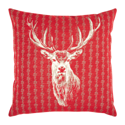 Housse de Coussin Urban Rouge - Ref 26103-27 - Cadeau th&egrave;me chasse