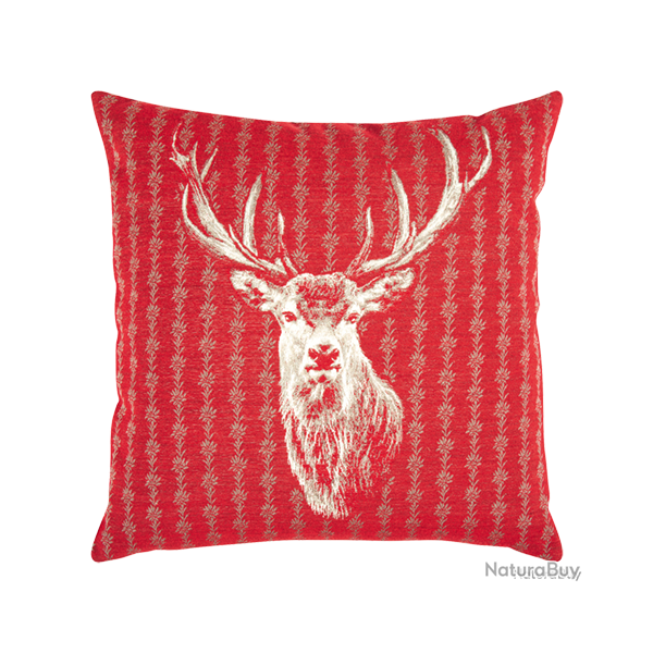 Housse de Coussin Urban Rouge - Ref 26103-27 - Cadeau th�me chasse